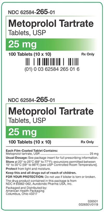 25 mg Metoprolol Tartrate Tablets Carton.jpg 25 mg Metoprolol Tartrate Tablets Carton